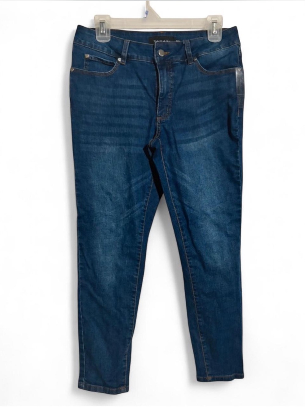 Tahari Chloe Fit Solution Skinny Jeans Size 10 / 30 Medium Wash Stretch Denim
